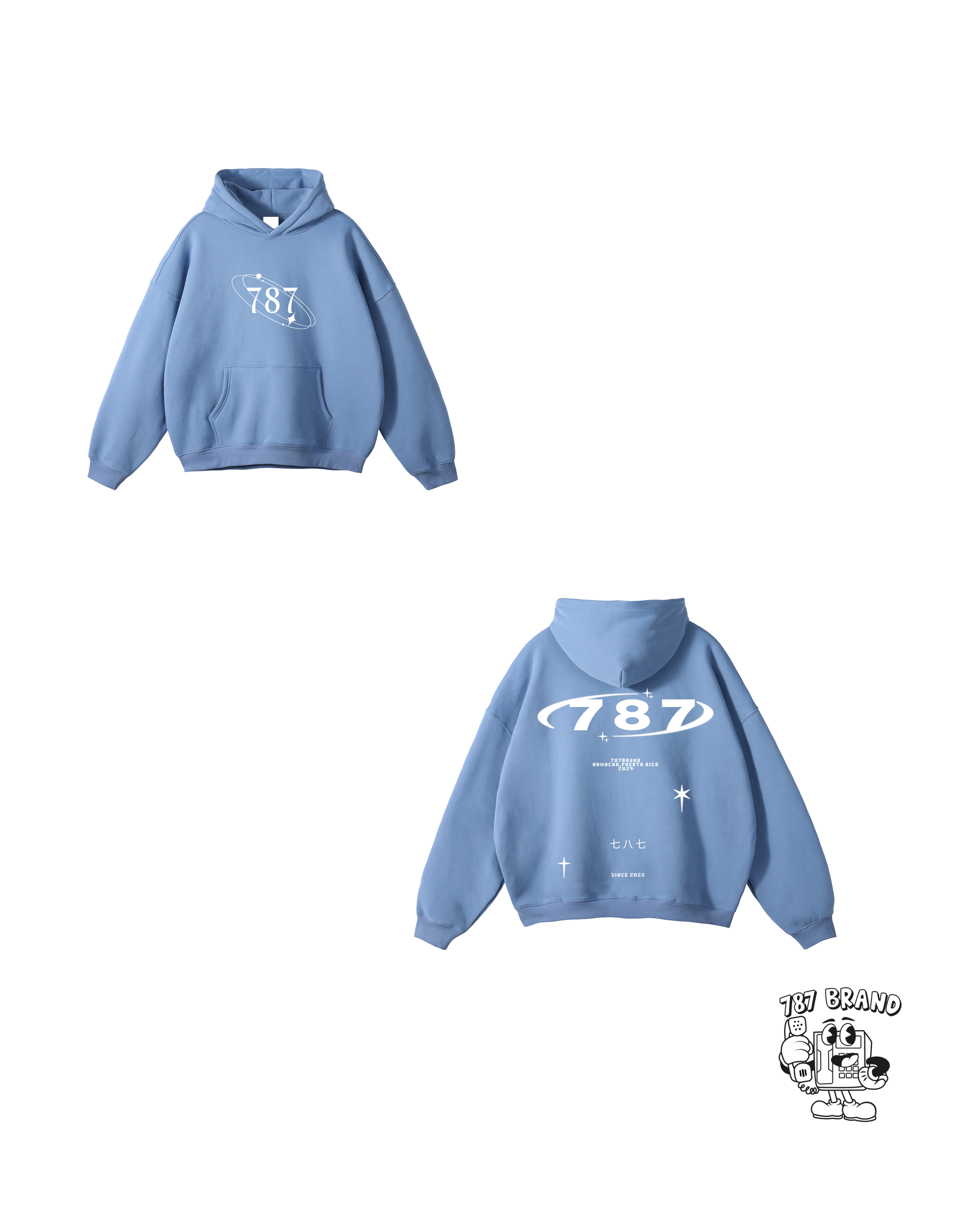 BABY BLUE HOODIE
